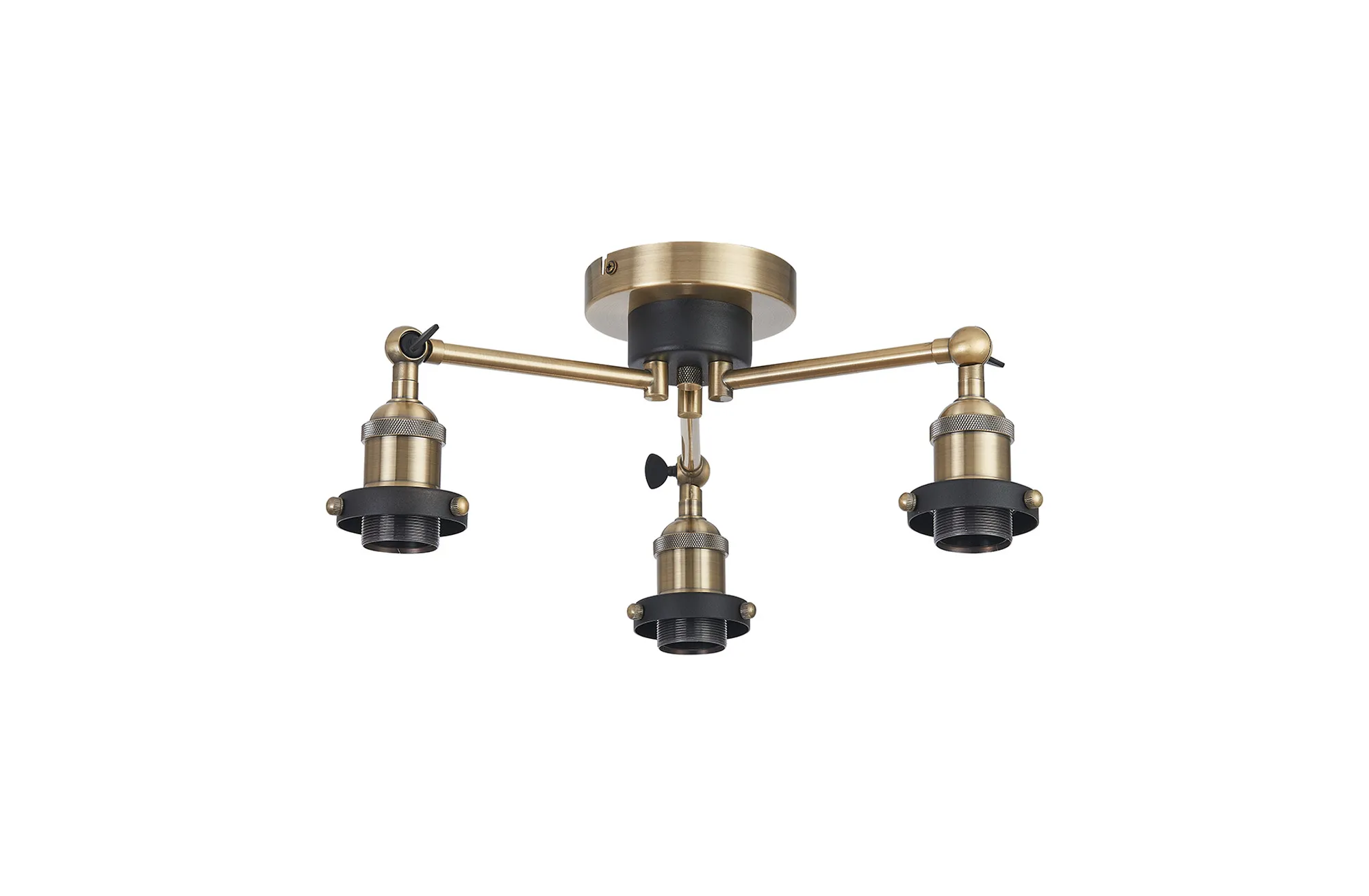Dreifa Curved Ceiling Lights Deco Semi Flush Fittings